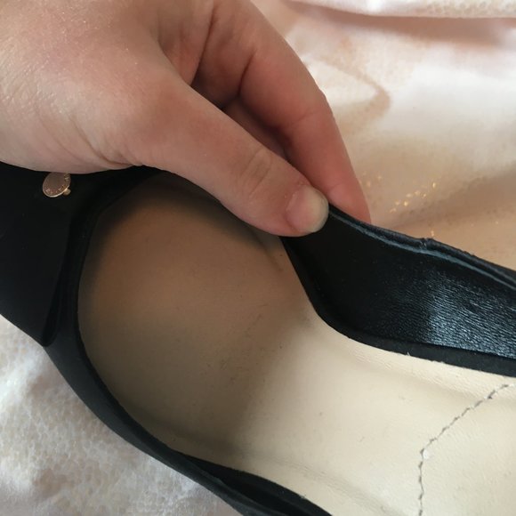 Ted baker black gold bow high heels size 36 5.5 / 6 nwot - Picture 14 of 15